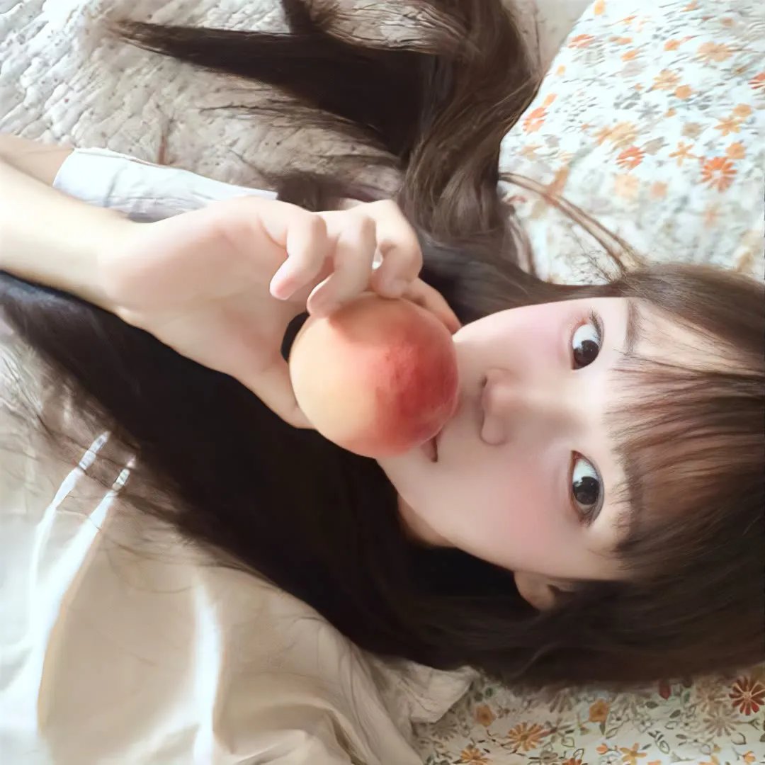 蓝色嘴巴的脸